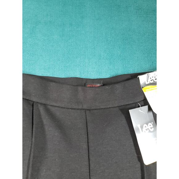Lee Dress Pants Size 10 Womens Black Stretch Pull On High Rise Wide Leg NWT - Picture 8 of 15